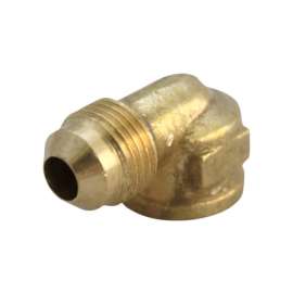 JMF Company 5/8 in. Flare X 1/2 in. D FPT Brass 90 Degree Elbow
