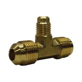 JMF Company 3/8 in. Flare X 3/8 in. D Flare Brass Reducing Tee