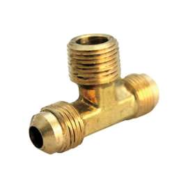 JMF Company 3/8 in. Flare X 3/8 in. D Flare Brass Reducing Tee
