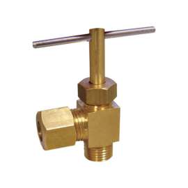 JMF Company 1/4 in. 1/4 in. Brass Needle Valve