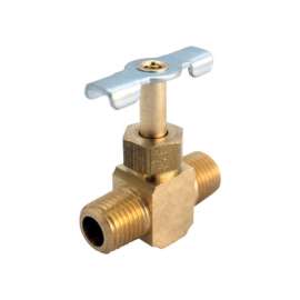 JMF Company 1/8 in. 1/8 in. Brass Needle Valve