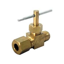 JMF Company 3/8 in. 1/4 in. Brass Needle Valve
