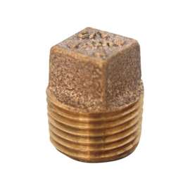 JMF Company 1/2 in. MPT Brass Square Head Plug