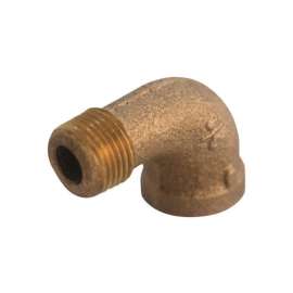 JMF Company 3/8 in. FPT X 3/8 in. D MPT Brass 90 Degree Street Elbow
