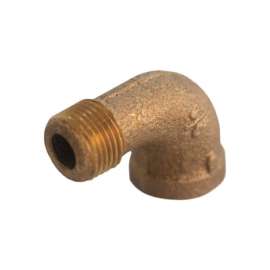 JMF Company 1 in. FPT X 1 in. D MPT Brass 90 Degree Street Elbow