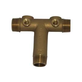 Campbell Red Brass Brown 1 x 3/4 in. Universal Tank Cross