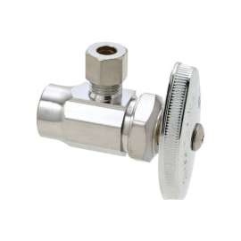 BrassCraft 1/2 in. Sweat outlets X 1/4 in. Compression outlets Brass Shut-Off Valve