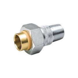 Mueller 3/4 in. MIP X 1/2 in. D Sweat Galvanized Brass/Copper/Steel Dielectric Union
