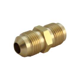 JMF Company 1/2 in. Flare X 3/8 in. D Flare Brass Reducing Union