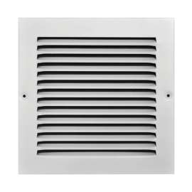 Tru Aire 8 in. H X 8 in. W 1-Way Powder Coat White Steel Return Air Grille
