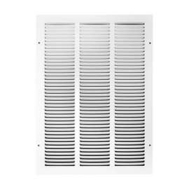 Tru Aire 20 in. H X 14 in. W 1-Way Powder Coat White Steel Return Air Grille