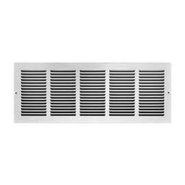 Tru Aire 8 in. H X 24 in. W 1-Way Powder Coat White Steel Return Air Grille
