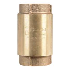 Campbell 1-1/2 in. D X 1-1/2 in. D FNPT x FNPT Red Brass Spring Loaded Check Valve