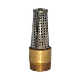 Campbell 1 in. D X 1-1/4 in. D Brass Spring Loaded Foot Valve