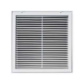 Tru Aire 20 in. H X 20 in. W 1-Way Powder Coat White Steel Return Air Filter Grille