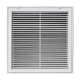 Tru Aire 20 in. H X 30 in. W 1-Way Powder Coat White Steel Return Air Filter Grille