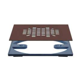Sioux Chief 4-3/8 in. Oil-Rubbed Square Stainless Steel Drain Grate