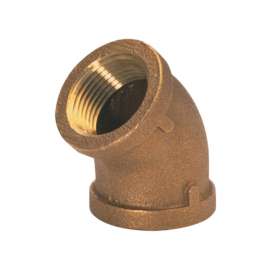 JMF Company 1-1/4 in. FPT X 1-1/4 in. D FPT Brass 45 Degree Elbow