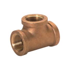 JMF Company 1-1/4 in. FPT X 1-1/4 in. D FPT Brass Tee