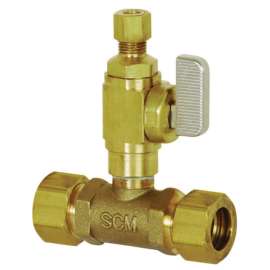 Sioux Chief Add-A-Line 5/8 in. Brass Compression Ball Valve Full Port