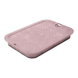 NDS 10.1 in. W X 15.4 in. H Rectangular Valve Box Cover Purple