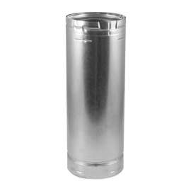 DuraVent 4 in. D X 12 in. L Galvanized Steel Round Gas Vent Pipe