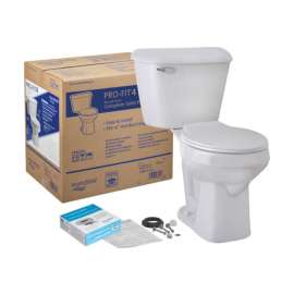 Mansfield Pro-Fit 4 ADA Compliant 1.6 gal White Round Complete Toilet