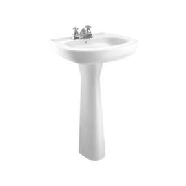 Cato Jazmin Vitreous China Bathroom Sink 18.5 in. W X 15.75 in. D White