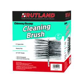 Rutland Chimney Sweep 8 in. Square Oil Tempered Chimney Brush