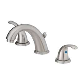 OakBrook Brushed Nickel Widespread Bathroom Sink Faucet 6in. - 12 in.