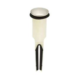EasyPopUp Brushed Nickel Plastic Pop-Up Drain Stopper