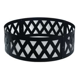 Living Accents 12 in. H X 36 in. W Steel Round Round Fire Ring For Wood