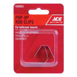 Ace 1/4 in. Chrome Stainless Steel Pop-Up Rod Clips
