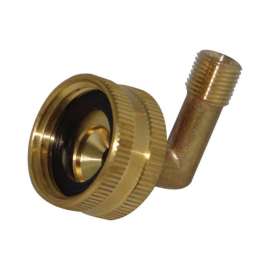 JMF Company Brass 1/2 in. D X 3/4 in. D Hose Elbow 1 pk
