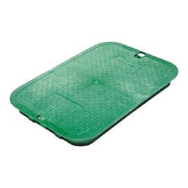 NDS 11-5/8 in. W X 2 in. H Rectangular Valve Box Cover Green