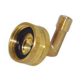 JMF Company Brass 3/8 in. D X 3/4 in. D Hose Elbow 1 pk
