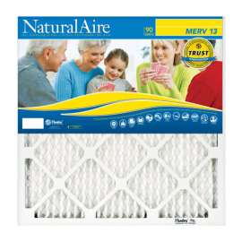 NaturalAire 16 in. W X 20 in. H X 1 in. D Polyester Synthetic 13 MERV Pleated Air Filter 1 pk