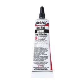 Christy's Red Hot White Adhesive and Sealant For PVC/Vinyl 1.5 oz