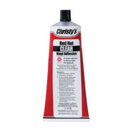 Christy's Red Hot Clear Adhesive and Sealant For PVC/Vinyl 1.5 oz
