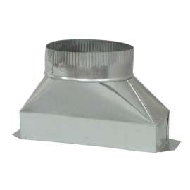 Deflect-O 7 in. D X 10 in. L Galvanized Steel Duct