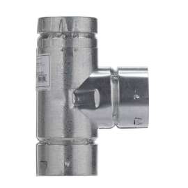 Selkirk 3 in. X 3 in. X 3 in. Aluminum/Galvanized Steel Standard Gas Vent Tee