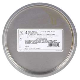 Selkirk 6 in. X 6 in. X 6 in. Aluminum/Galvanized Steel Vent Tee Cap
