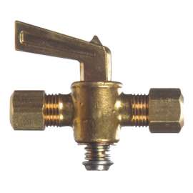 JMF Company 1/4 in. 1/4 in. Brass Plug Valve