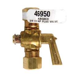 JMF Company 3/8 in. 3/8 in. Brass Plug Valve