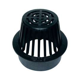 NDS 6 in. Black Round Polyolefin Atrium Grate