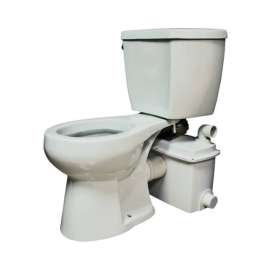 Star Water Systems Powerflush Optima ADA Compliant 1.28 gal White Round Complete Toilet