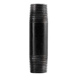 Pipe Decor 1/2 in. MPT Black Steel 1-1/4 in. L Pipe Decor Connector