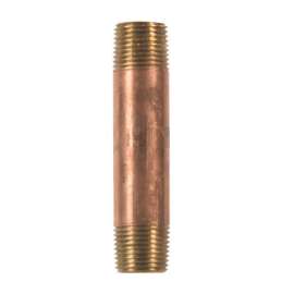 JMF Company 3/8 in. MPT X 3/8 in. D MPT Brass Nipple 3 in. L