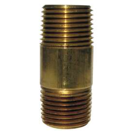 JMF Company 1/8 in. MPT X 1/8 in. D MPT Brass Nipple 6 in. L