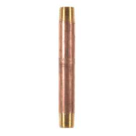 JMF Company 1/2 in. MPT X 1/2 in. D MPT Brass Nipple 6 in. L